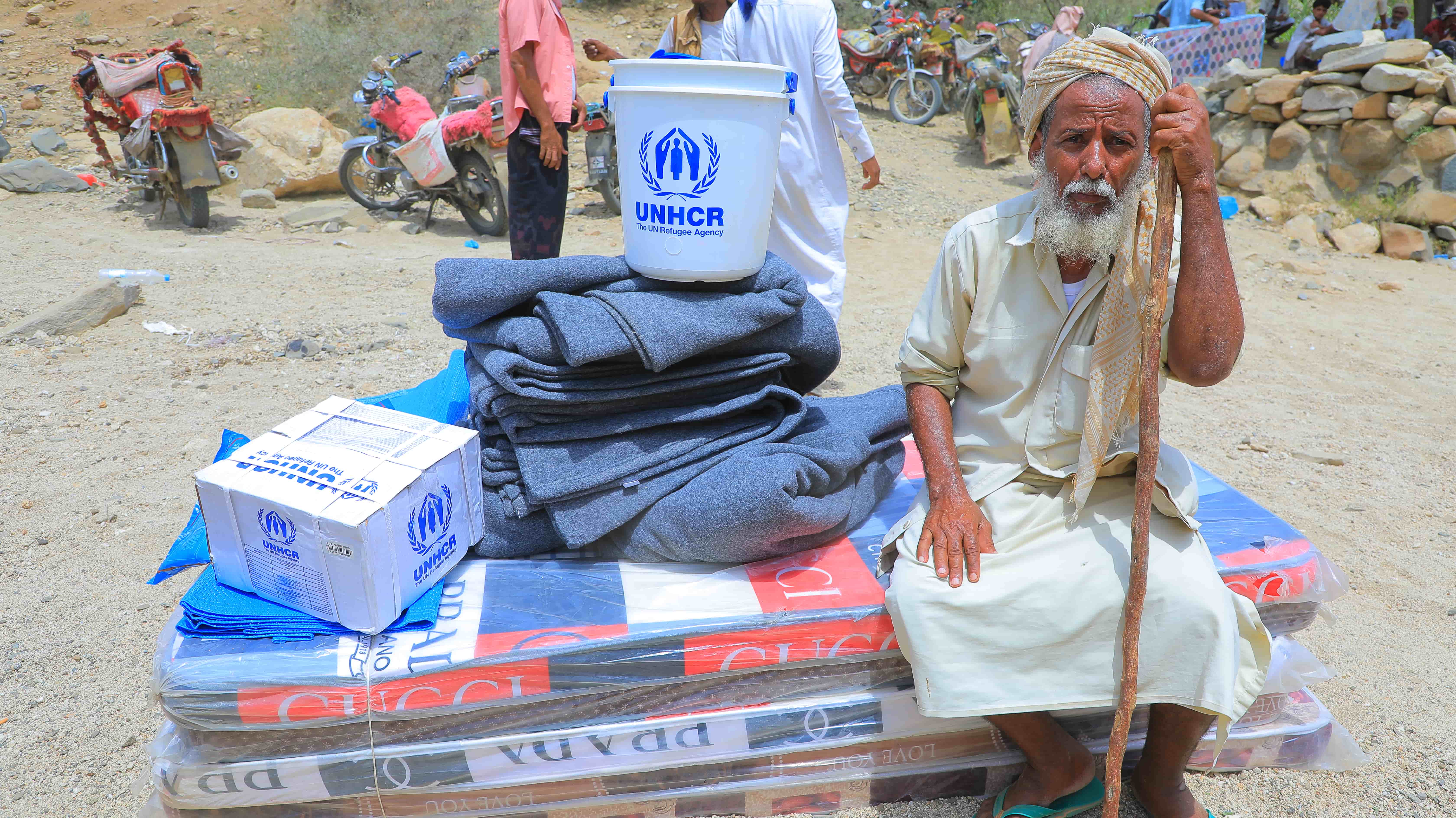 Abdullah receives relief items