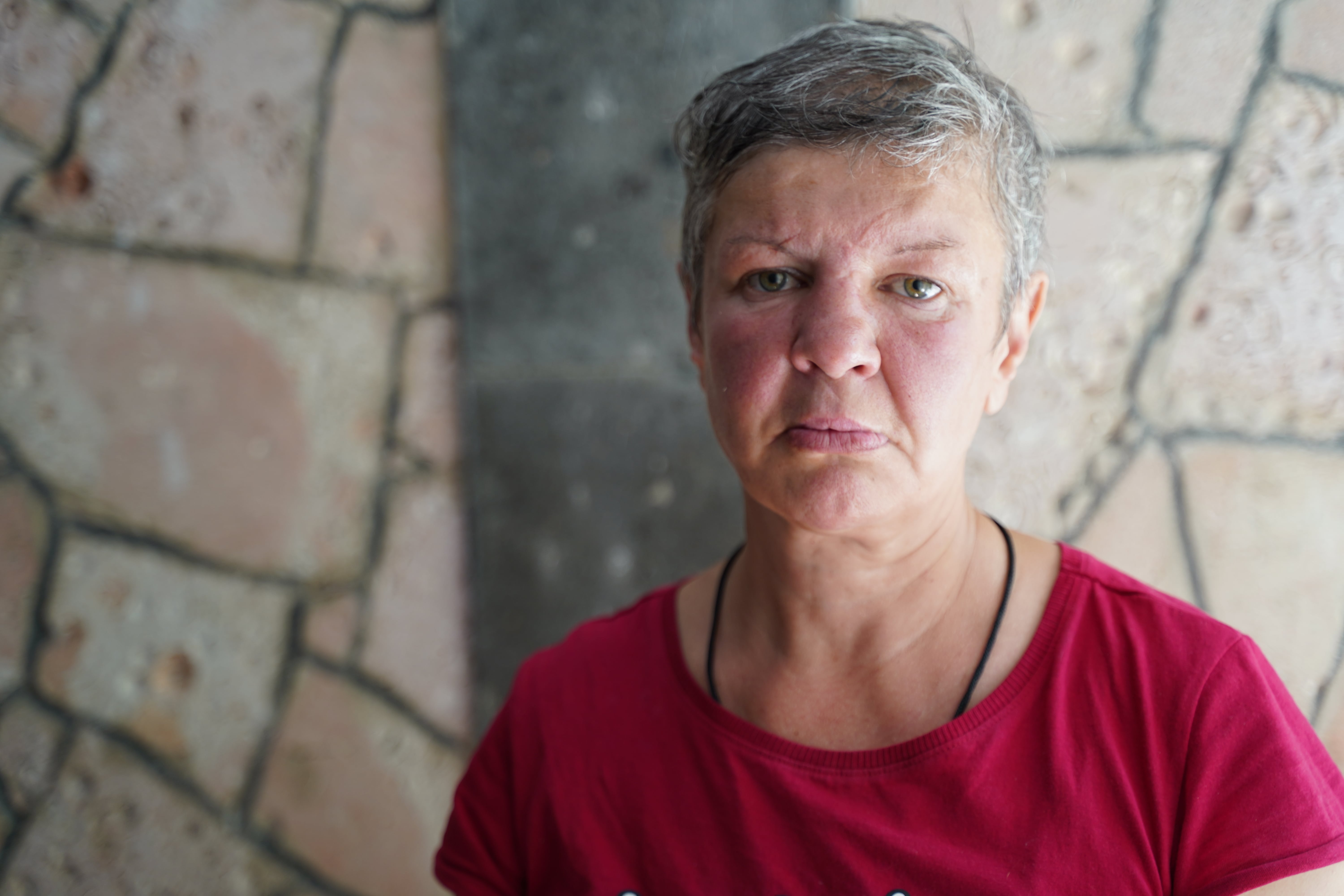 46-year-old Svitlana was evacuated to Mykolaiv from Kherson after the first alerts of possible flooding following the breach of the Kakhovka Dam