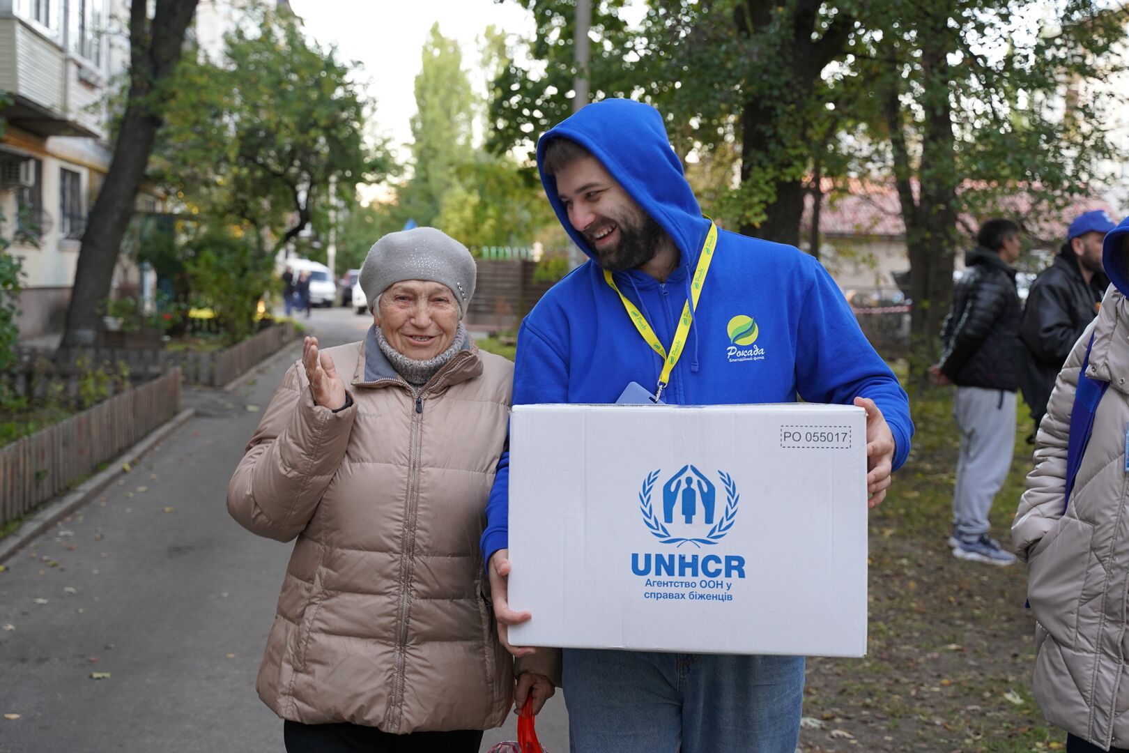 War-affected Ukrainians receive winter support from UNHCR.