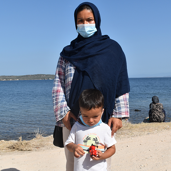 Extension Mother Son Moria Refugees November