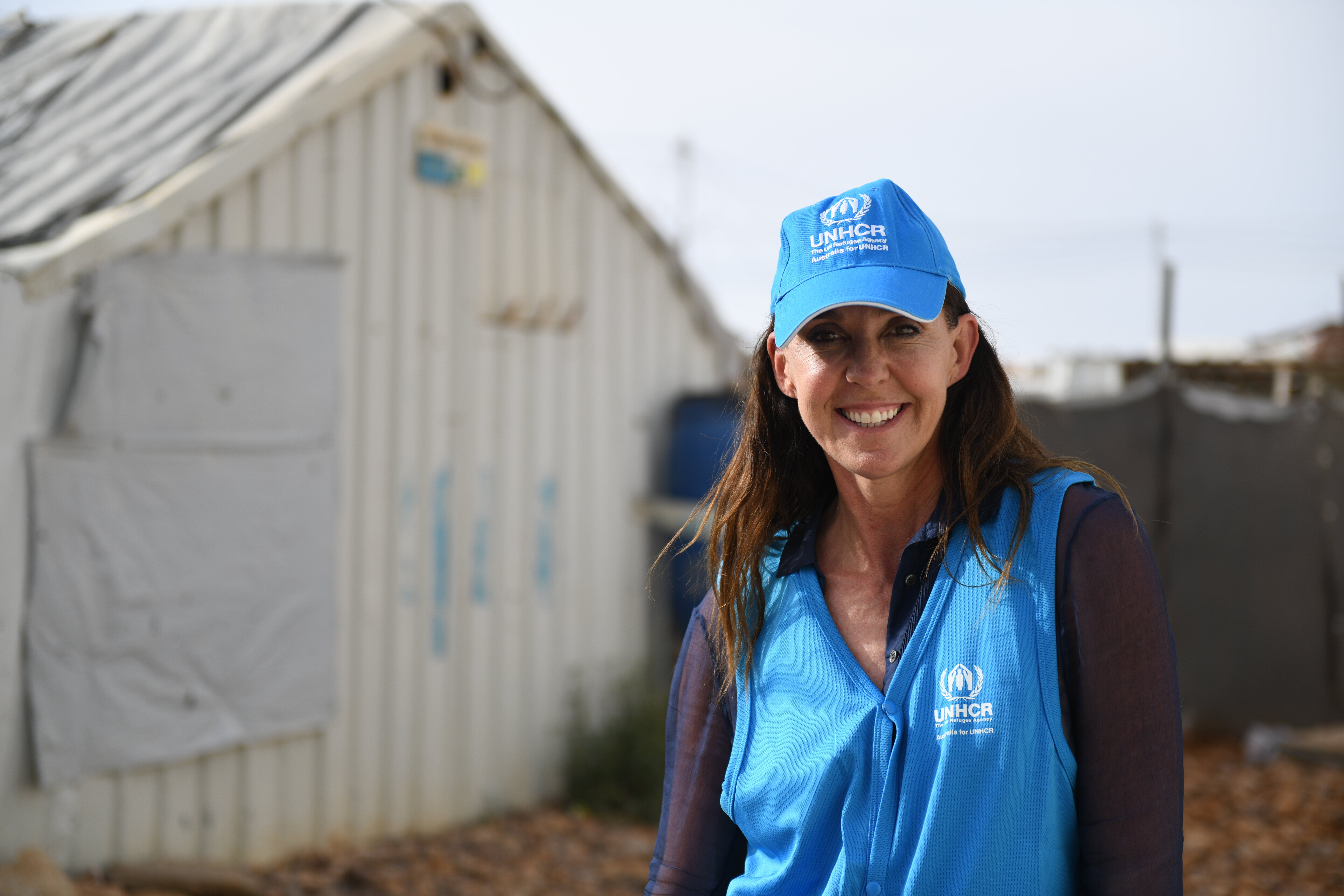 Janine Allis in Jordan on a mission trip with UNHCR.
