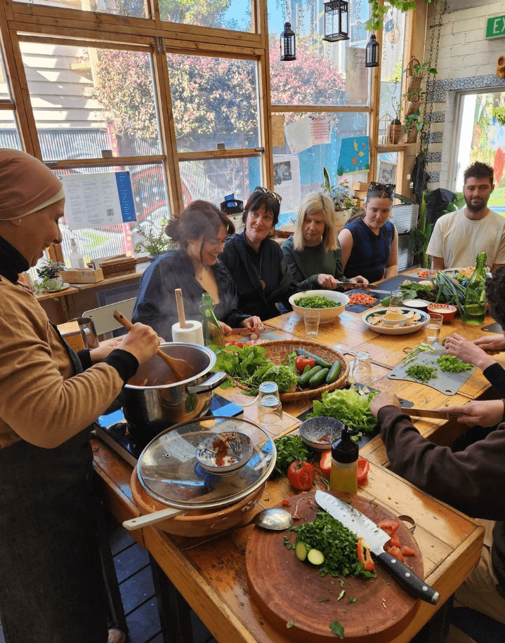 Australia. Cooking class at Flavours of Syria cafe