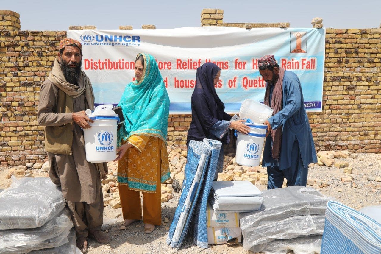 UNHCR provides emergency relief support in flood-stricken Balochistan