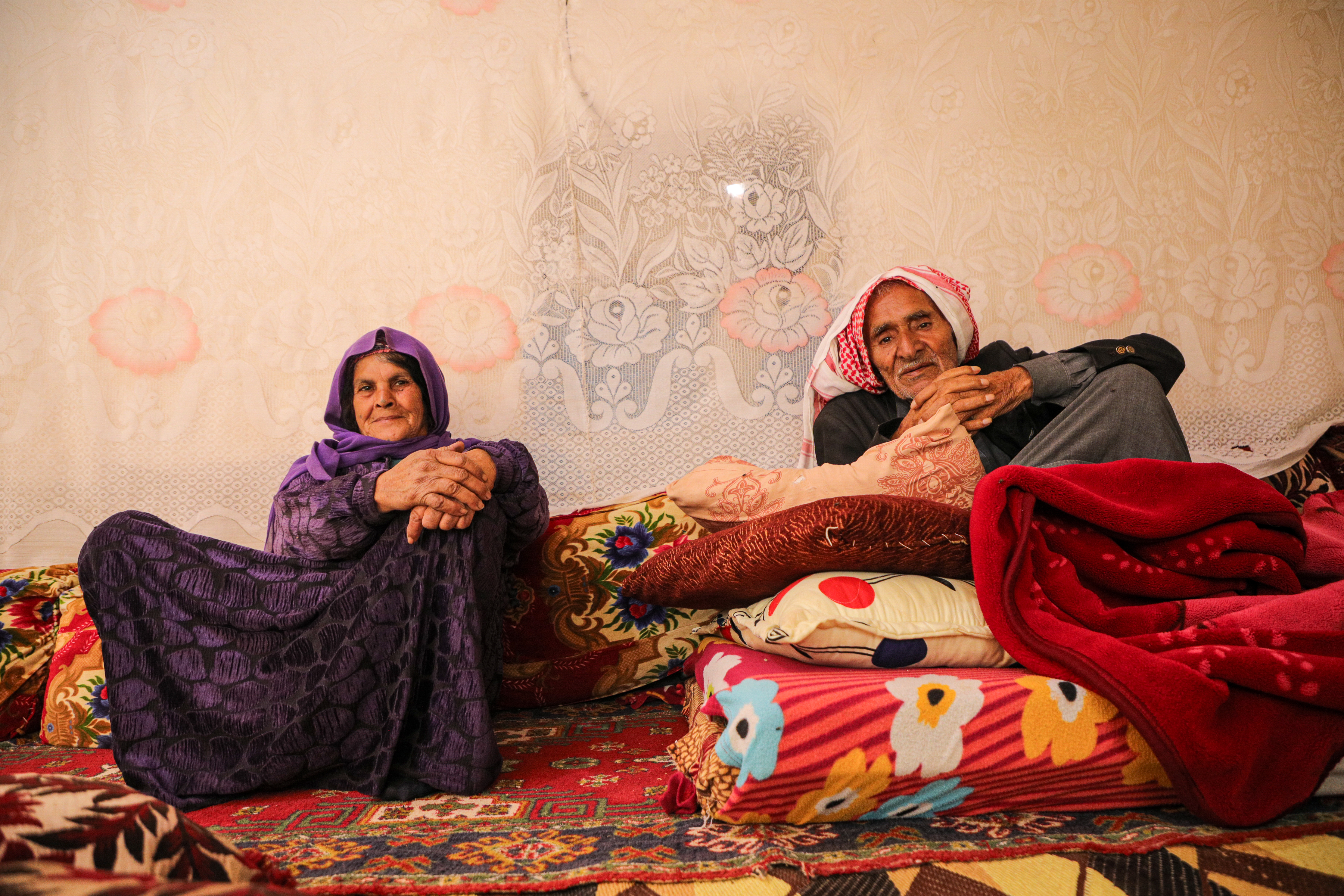 Syrian returnee Rasmeh in her home in Um Gharaf, southern rural Aleppo.